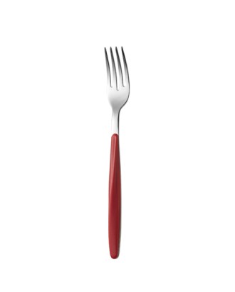 Set de 24 tacamuri din inox si acril rosu, colectia My Fusion - GUZZINI